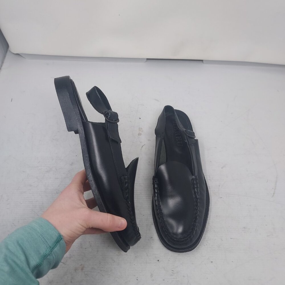 Hereu Black Raiger Heeled Sling Back Shoe